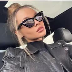 óculos de sol gatinho preto última moda blogueiras novo