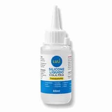 Silicone Líquido Cola Fria Transparente Luli 60ml P/ Artesanato EVA Tecido Madeira Papel