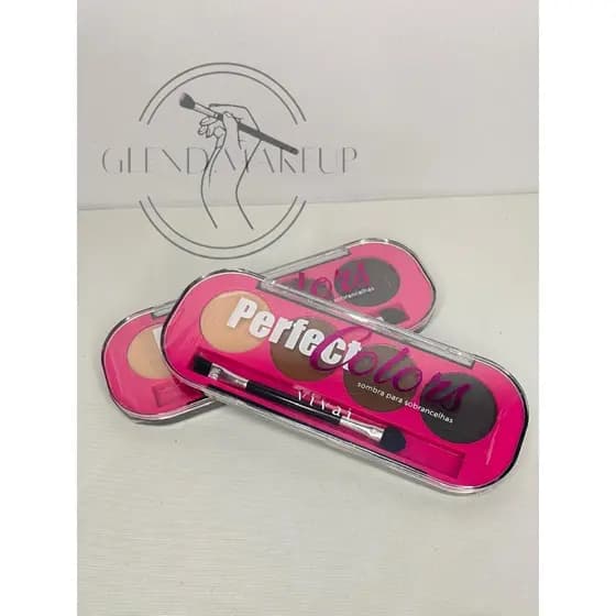 Paleta de Sobrancelhas Perfect Colors Vivai – 3 Sombras + Primer + Pincel