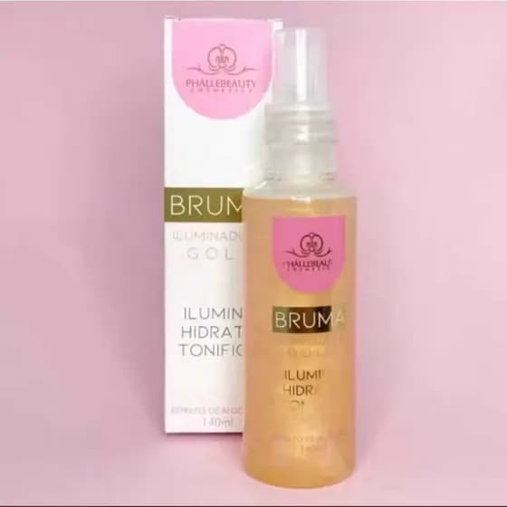 BRUMA FIXADORA /iluminadora Gold/ILUMINA/ HIDRATA/ TONIFICA.