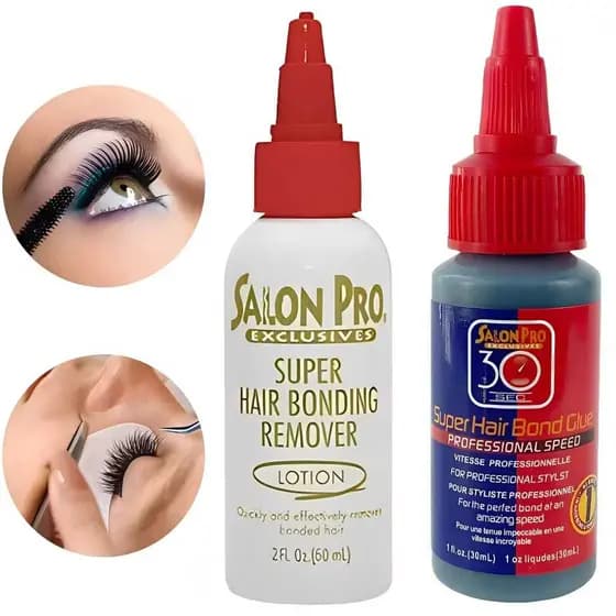 Cola + Removedor para Cílios Postiços Salon Pro 30ml – Kit Profissional