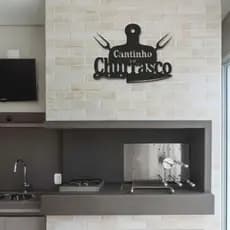 Placa Decorativa Cantinho do Churrasco Área Gourmet Quadro Decorativo Quadros Placa Personalizada Decoração para Parede Decoração Área de Churrasco Placa Decorativa Churrasqueira Casa Decorativa Plaquinhas Decorativas