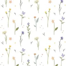 Papel de Parede Adesivo Texturizado Infantil Aroma das Flores 10m x 50cm