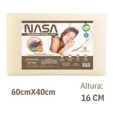 Travesseiro Nasa Viscoelástico Anatômico Antiácaro para Alívio de Dores