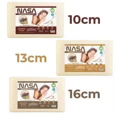 Kit com 2 Travesseiros Nasa Viscoelástico Antialérgico | 13 cm 10 cm 16 cm