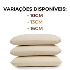 Travesseiro 16cm NASA Antialérgico Cervical Variações