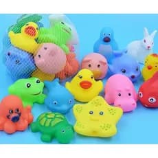 Kit Bichinhos de Vinil Hora Banho Brinquedo bebê