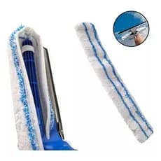 Kit 2 Refil Luva Micofibra Reposição Rodo Limpa Vidro 25 Cm