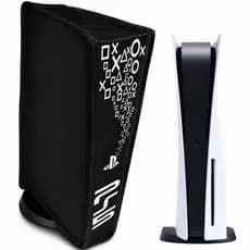 Capa Antipoeira PS5 Fat Mídia Bluray Digital Case Protetora Console Vertical