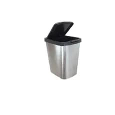 Lixeira Cesto de Lixo Com Tampa Click Label 9 Litros Para Cozinha Banheiro e Multiplos Ambientes