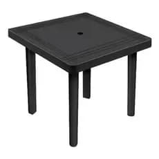 Mesa Desmontavel Modelo Quadrado Com Furo Guarda Sol Multiuso P/ Area Lazer Eventos Piscina