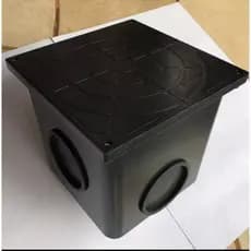 Caixa De Gordura De Inspeção E Passagem 9 Litros De Plastico Resistente Cor Preto