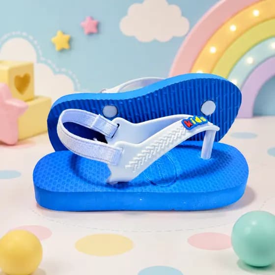 Chinelo de Dedo Para Bebê Com Elástico Antirrapante Para Criança Infantil