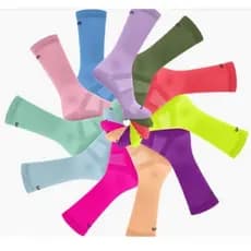 Kit 3 Pares Meias Femininas Esportivas Cano Invisivel Poliamida Rikam 6050