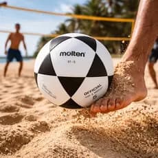 Bola Futevôlei Molten ST-5 Original Profissional Tamanho 5 PU Certificada Oficial Praia