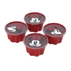 Kit  4 Potes Forma Gelatina Ludica Sobremesa Plasútil Minnie