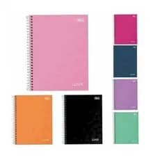 Caderno Tilibra Lunix Liso Simples 1 Matéria Espiral 80 Folhas