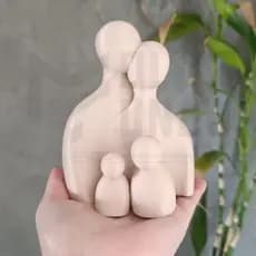 Estatuas de Família de 3D Abstratas Nórdico Minimalista Decoração para Casa Escultura