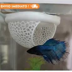 Esconderijo Flutuante para Peixes Betta Toca para Aquário Cama Folha Descanso Aquarismo Decoração
