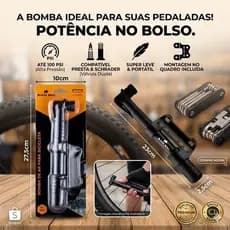 Mini Bomba de Ar para Bicicleta – Leve, Compacta e Prática