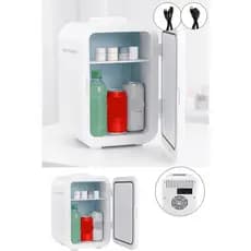 Mini Geladeira Portátil Skincare 12L 12V 220V Aquece Esfria