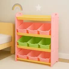 Estante Organizadora Infantil Portátil Ideal Para Brinquedos, Livros E Papelaria