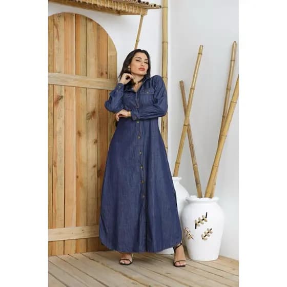 Vestido Chamise Jeans/vestido chamise femenino /vestido chamise