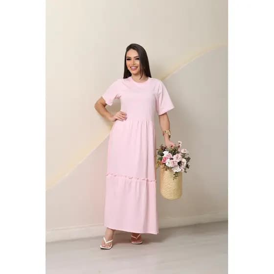 VESTIDO BOHO/ VESTIDO 100%  DE ALGODÃO/ VESTIDO MANGA CURTA