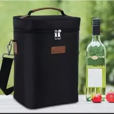 BOLSA COOLER TERMICA DE VINHO 2 E 4 GARRAFAS