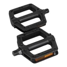 Pedal Bike Mtb Plataforma Nylon Metal Ciclo Par Rosca Grossa 9/16 Com Refletor