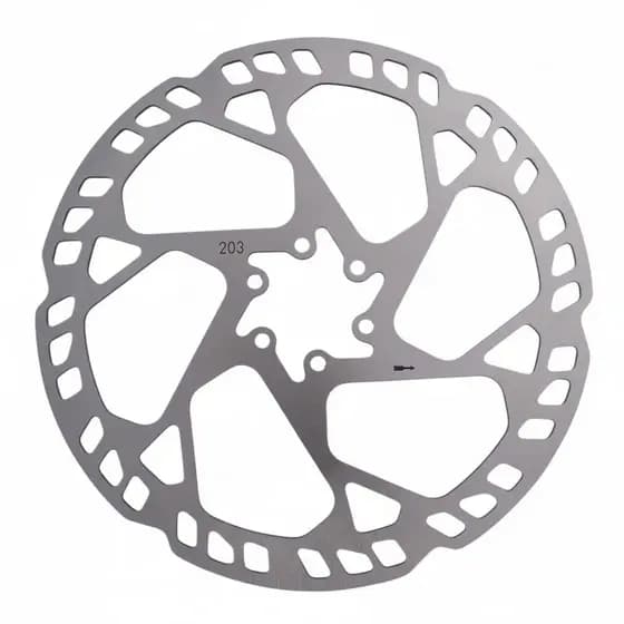Disco Freio Rotor Para Bike 203mm Aço Inox 6 Parafusos