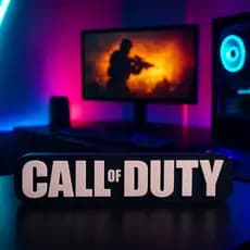 Decoração Call Of Dutty Gamer 3D – Logo Call of Duty 18CM