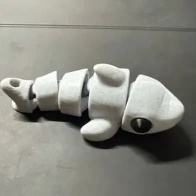 Chaveiro Tubarão Articulado Várias Cores Fidget Brinquedo Anti Stress Decorar Presente