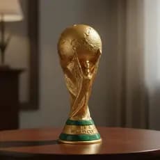 Trofeu Taça da Copa do Mundo 2026 FIFA Decoração Casa Tamanho Real 25cm