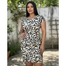 Vestido Peplum Feminino Tubinho Curto Preto Liso Elegante Moda Casual Trabalho