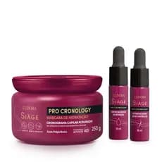 Combo Siàge Pro Cronology: Máscara de Hidratação + Potencializador de Nutrição  + Potencializador de Reconstrução