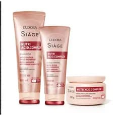 Combo Siàge Nutri Acid.Complex: Shampoo 250ml + Condicionador 200ml + Máscara 250g