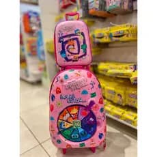 Kit Mochila de Rodinhas 3D Maxtoy + Lancheira Divertidamente
