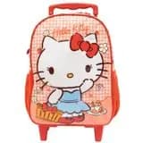 Mochila Escolar de Rodinhas Hello Kitty G - Xeryus
