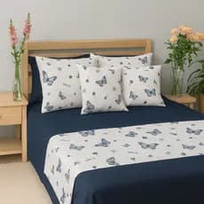KIT 5 PCS  1  Peseira + 2 Capa de Almofada + 2 fronha Algodão Perfeita Cama Posta KING QUEEM PADRAO