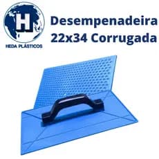 Desempenadeira Plástica Psai 22x34cm Corrugada 1 Peça