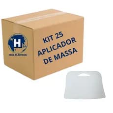 25 Espátula Celuloide Aplicador de Massa Para Cimento Queimado e Efeitos 9,7cm