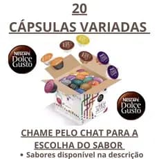 DOLCE GUSTO Kit 20 Capsulas Nescafé Dolce Gusto Escolha seus Sabores.