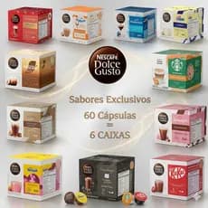 DOLCE GUSTO Kit 60 Capsulas de Café SABORES EXCLUSIVOS STARBUCKS TRADICIONAIS