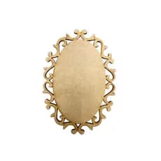 KIT KITS ESCAPULÁRIO PLACAS MOLDURAS PROVENCE OVAL TRABALHADA MDF CRU ARABESCO DECORAÇÃO ARTESANATO