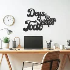 Quadro Frase Decorativa Deus é Bom o Tempo Todo