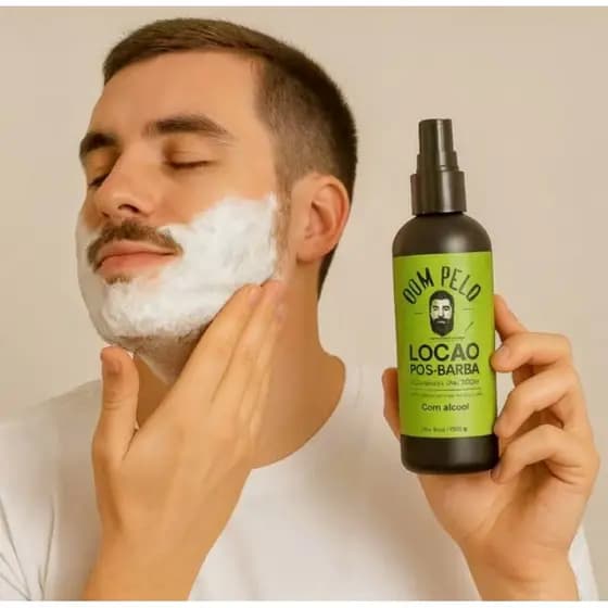 Loção Pós Barba Barbeiro Barbearia Previne Irritação Mentol 250ml