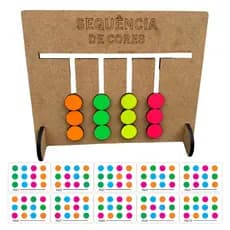 Brinquedo Sequência de Cores Jogo Educativo/Pedagógico psicomotor