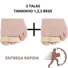 Kit 2 Unid Tala De Dedo Pé Quebrado Dedo 1 E 2 E 3 Trincado Machucado Ortopedico lesão fratura