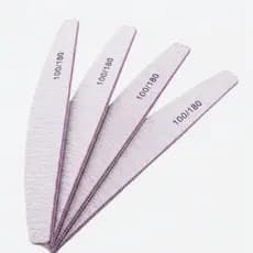 KIT 4 UNIDADES DE LIXA UNHA DE GEL ALONGAMENTO, LIXA BANANA BUMERANGUE/BOOMERANG 100/180